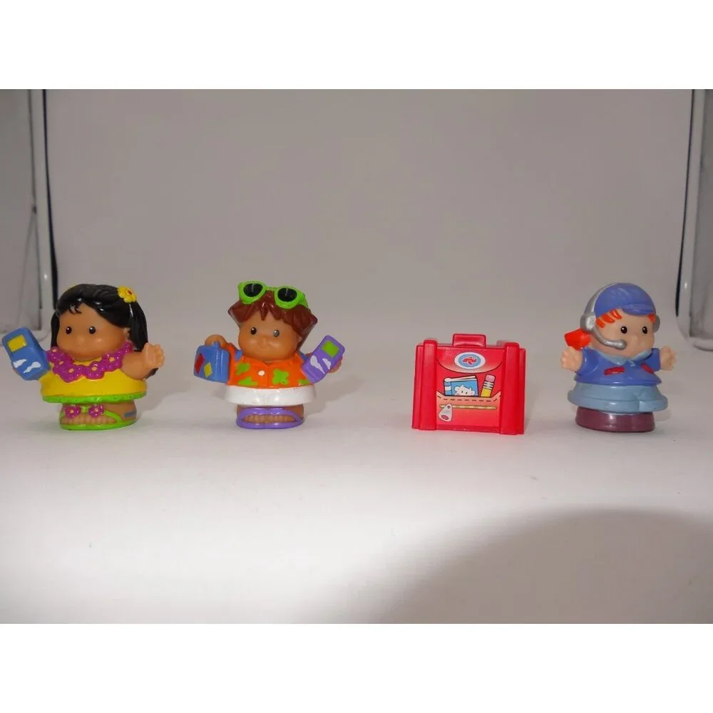 Fisher Price Little People Airplane Lights & Sound 2005 Suitcase 3 Little People
